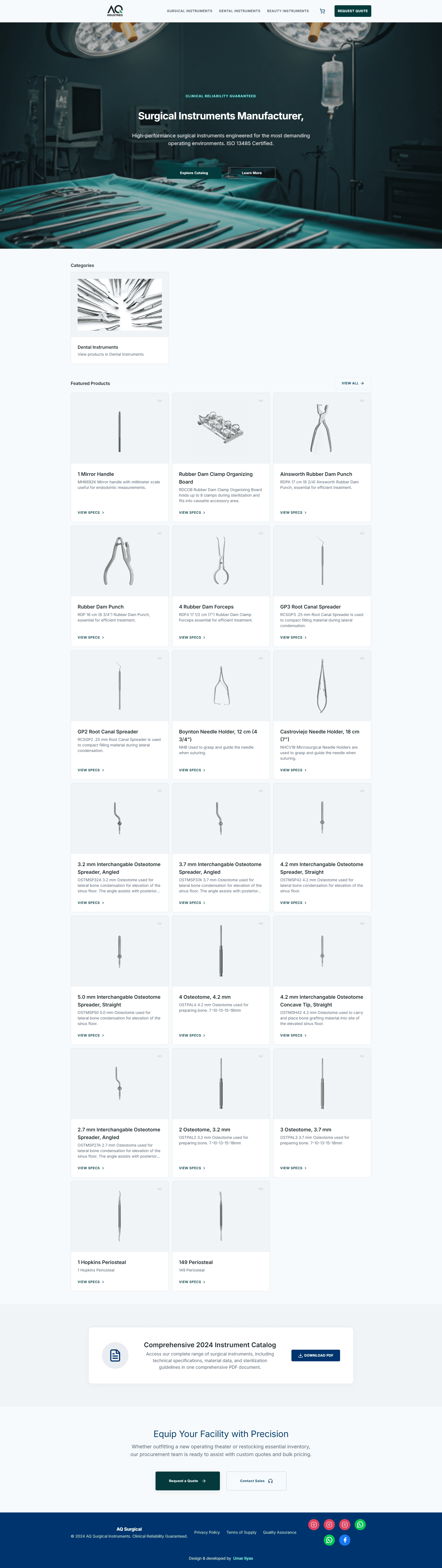 AQ Surgical - Clinical reliability guaranteed.